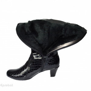 Cizme dama negre din piele naturala cod G623