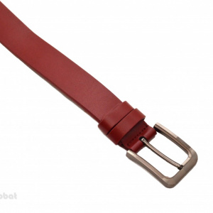 Curea piele naturala casual-eleganta grena (latime 3,3 cm) - Curea grena piele C39GRE