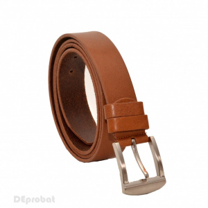 Curea piele naturala maro (latime 3,3 cm) - Curea maro piele naturala C77M - Marime 90-160 cm