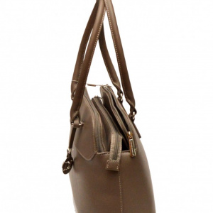 Geanta dama maro piele originala David Jones 5617-2DTAUPE - Model cu 3 compartimente