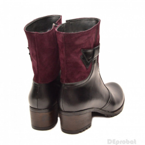 Ghete dama casual-elegante din piele naturala cod G20MV