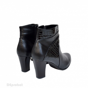 Ghete elegante dama negre din piele naturala cod LSG306 - LICHIDARE STOC 39, 40