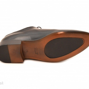 Pantofi barbati piele naturala negri casual-eleganti cod P65N - LICHIDARE STOC 39