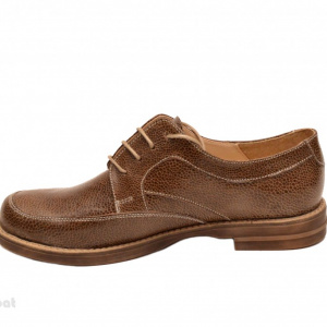 Pantofi dama casual din piele naturala maro cod P98