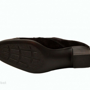 Pantofi dama eleganti negri din piele naturala cu toc 4 cm cod P139N