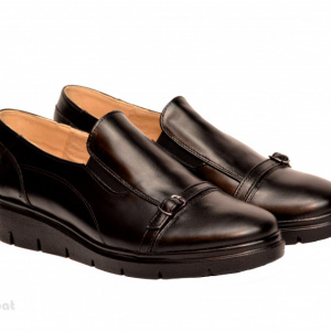 Pantofi dama negri casual-eleganti din piele naturala cod P191