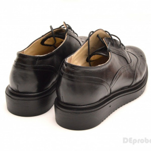 Pantofi dama negri casual-eleganti din piele naturala Oxford Black cod P60