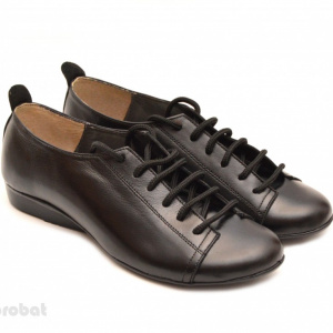 Pantofi dama negri casual-office din piele naturala cod P62