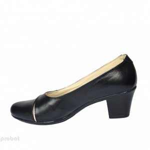 Pantofi dama negri eleganti din piele naturala cod P605
