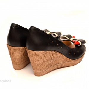 Pantofi negri dama eleganti - casual din piele naturala cod P193