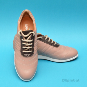Pantofi sport dama piele naturala bej cod P123 - Made in Romania