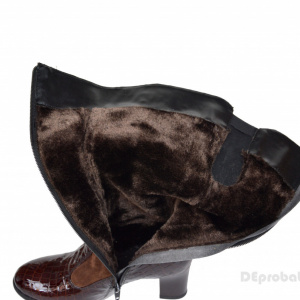 Cizme dama maro din piele naturala cod LSG326 - LICHIDARE STOC