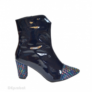 Ghete dama bleumarin din piele naturala cod LSG318 - LICHIDARE STOC 36