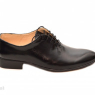 Pantofi barbati piele naturala negri casual-eleganti cod P65N - LICHIDARE STOC 39