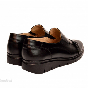 Pantofi dama negri casual-eleganti din piele naturala cod P191