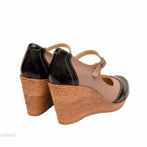 Pantofi dama piele naturala cu platforma cod P159