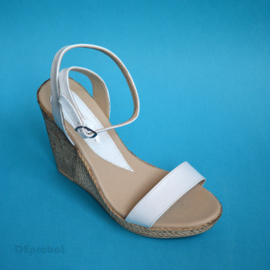 Sandale dama albe din piele naturala cod S53ALB - LICHIDARE STOC 37