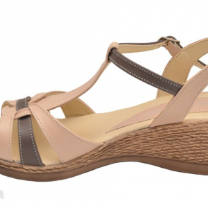Sandale dama bej din piele naturala cod S25