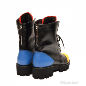 Bocanci dama piele naturala sport-casual cod BOC14RAINBOW - Editie limitata