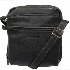 Geanta unisex 694403C - 22 x 19.5 cm - Borseta neagra David Jones