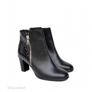 Ghete dama negre din piele naturala cod LSG310 - LICHIDARE STOC 35