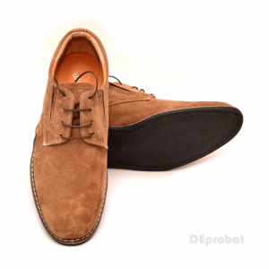 Pantofi capucino barbati piele naturala velur casual-office - cod P121