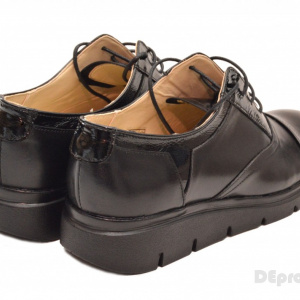 Pantofi dama negri casual-eleganti din piele naturala cod P32
