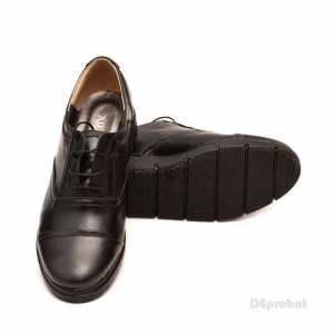 Pantofi dama negri casual-eleganti din piele naturala cod P47N