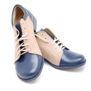 Pantofi dama piele naturala casual cu siret cod P93