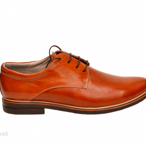Pantofi maro barbati piele naturala casual-office - cod P172M