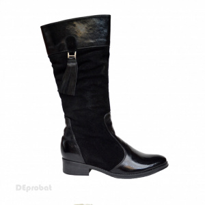 Cizme dama negre din piele naturala cod LSG333 - LICHIDARE STOC