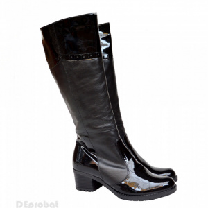 Cizme dama negre din piele naturala cod LSSG327 - LICHIDARE STOC