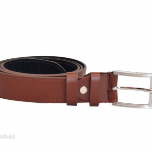 Curea piele naturala maro (latime 3,3 cm) - Curea piele naturala C126
