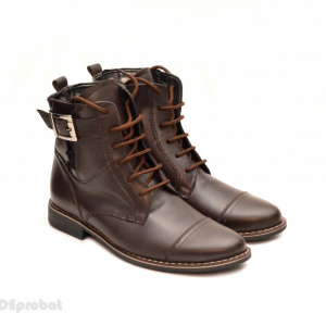 Ghete barbati piele naturala Maro casual-elegante cu siret cod G24M