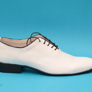 Pantofi albi barbati piele naturala casual-eleganti cod P65ALBN - Editie de LUX