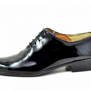 Pantofi barbatesti negri lacuiti din piele naturala casual-eleganti cod P170NLAC