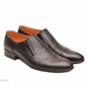 Pantofi barbati piele naturala negri casual-eleganti cod P65NEL - Editie de LUX
