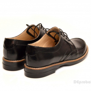 Pantofi dama casual din piele naturala negri cod P99