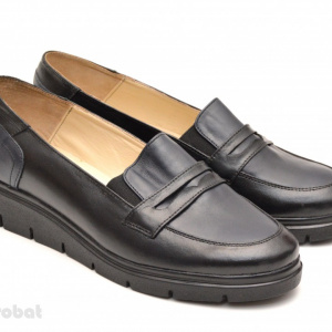 Pantofi dama casual-eleganti din piele naturala cu elastic cod P49