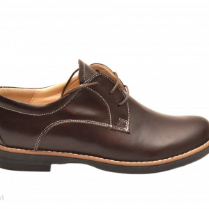 Pantofi dama maro casual-eleganti din piele naturala cod P75 Natasha