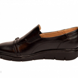 Pantofi dama negri casual-eleganti din piele naturala cod P191