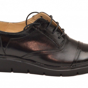 Pantofi dama negri casual-eleganti din piele naturala cod P32