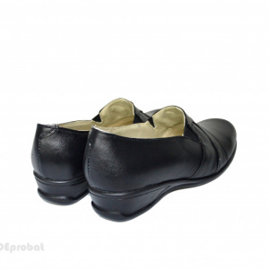 Pantofi dama negri din piele naturala cod P614