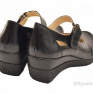 Pantofi dama piele naturala negri cu platforma cod P15 - LICHIDARE STOC 36