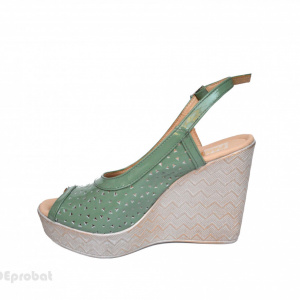 Sandale verzi lacuite dama din piele naturala platforma 11 cm cod S338V
