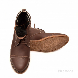 Ghete barbati piele naturala Maro casual-elegante cu siret cod G12M