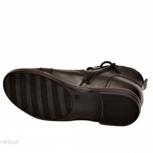Ghete negre dama casual-elegante din piele naturala cod G44