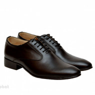 Pantofi barbati piele naturala negri casual-eleganti cod P165N - LICHIDARE STOC 44