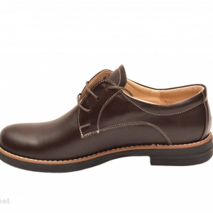 Pantofi dama maro casual-eleganti din piele naturala cod P75 Natasha