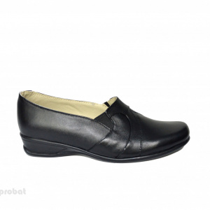 Pantofi dama negri din piele naturala cod P614